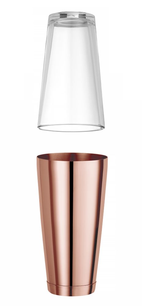 Boston šejker, BarUp, 0,8L, Bakrena, ⌀90mm