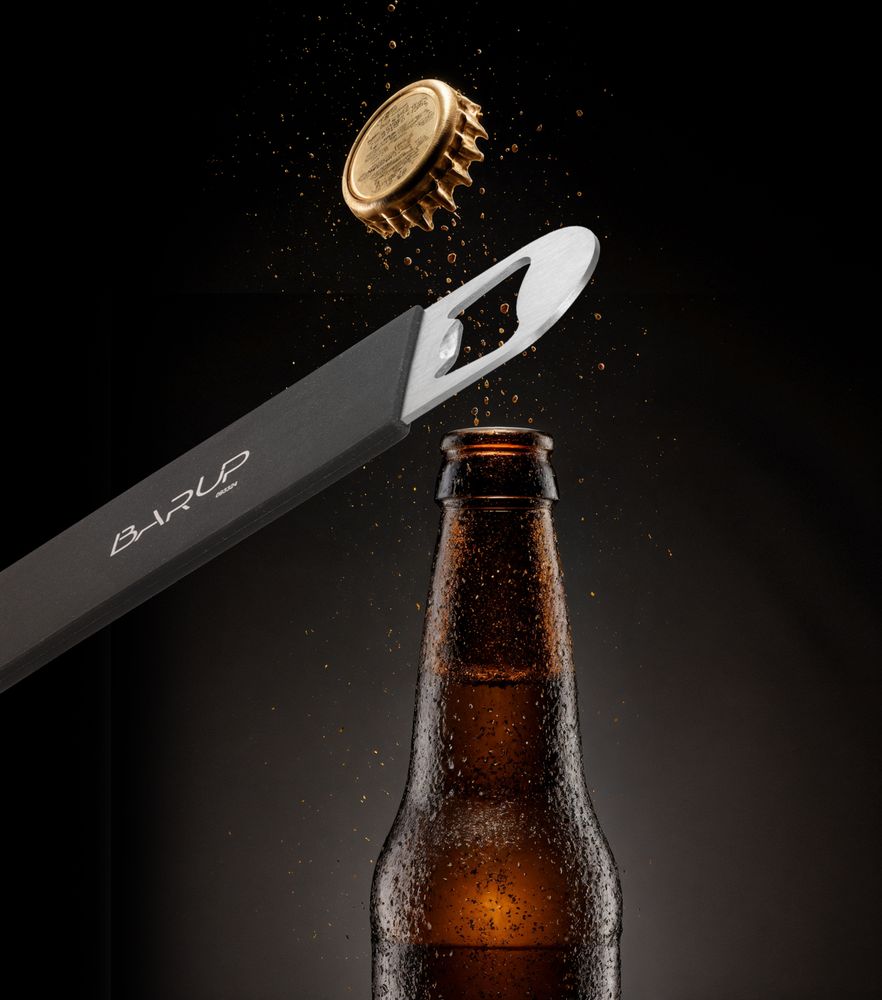 Bar otvarač, BarUp, Crna, 180x40mm