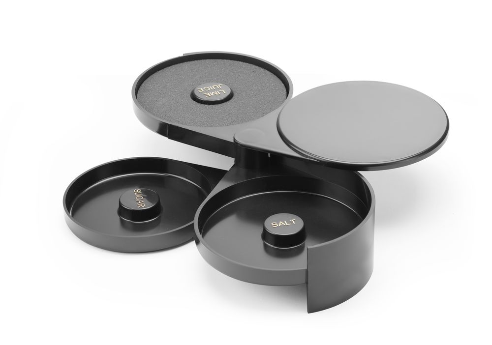 Glass rimmer - tri nivoa, BarUp, 200x160x(H)75mm