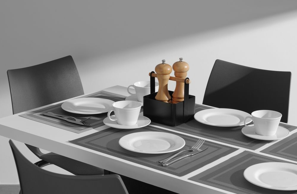 Podmetač, okvir – set, HENDI, Grafit, 6 kom, 450x300mm