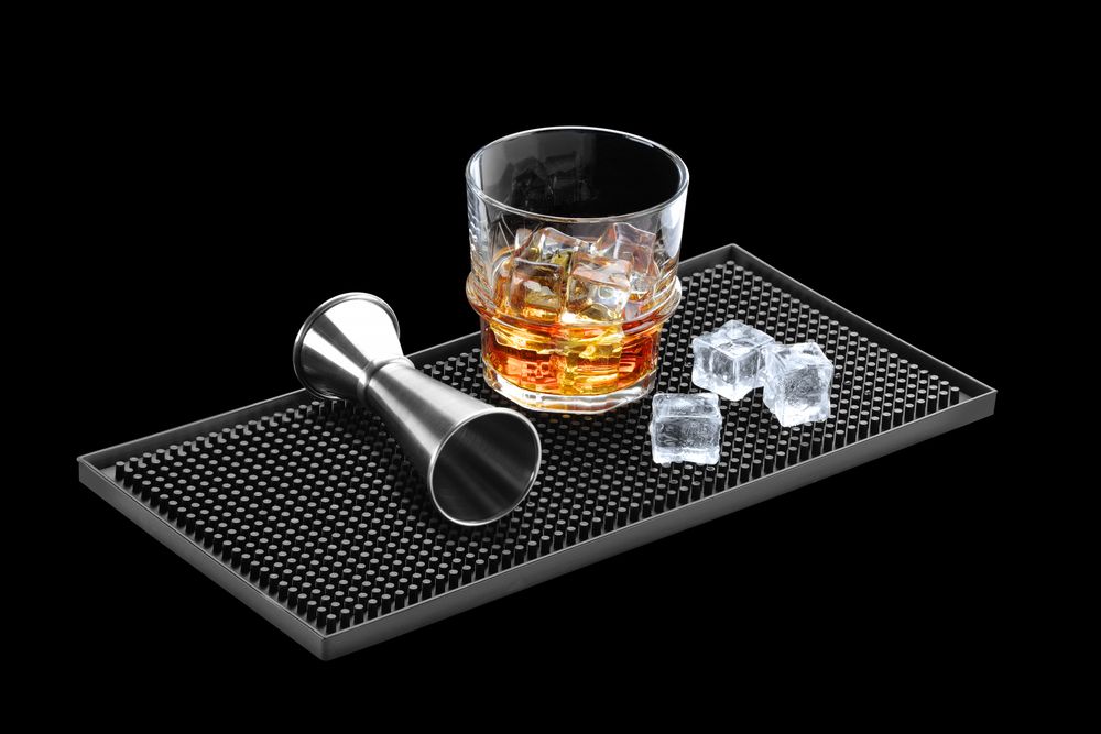 Podloga za šank, BarUp, Crna, 300x150x(H)9mm