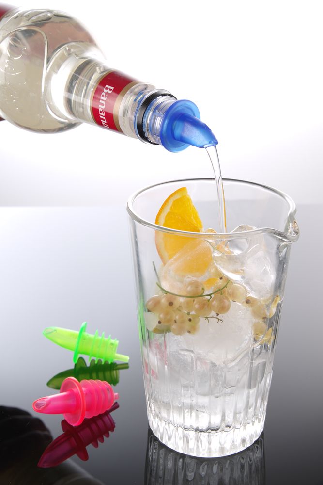 Dozator free-flow, BarUp, 2 plava, 2 crvena, 2 zelena, Crvena, 6 kom