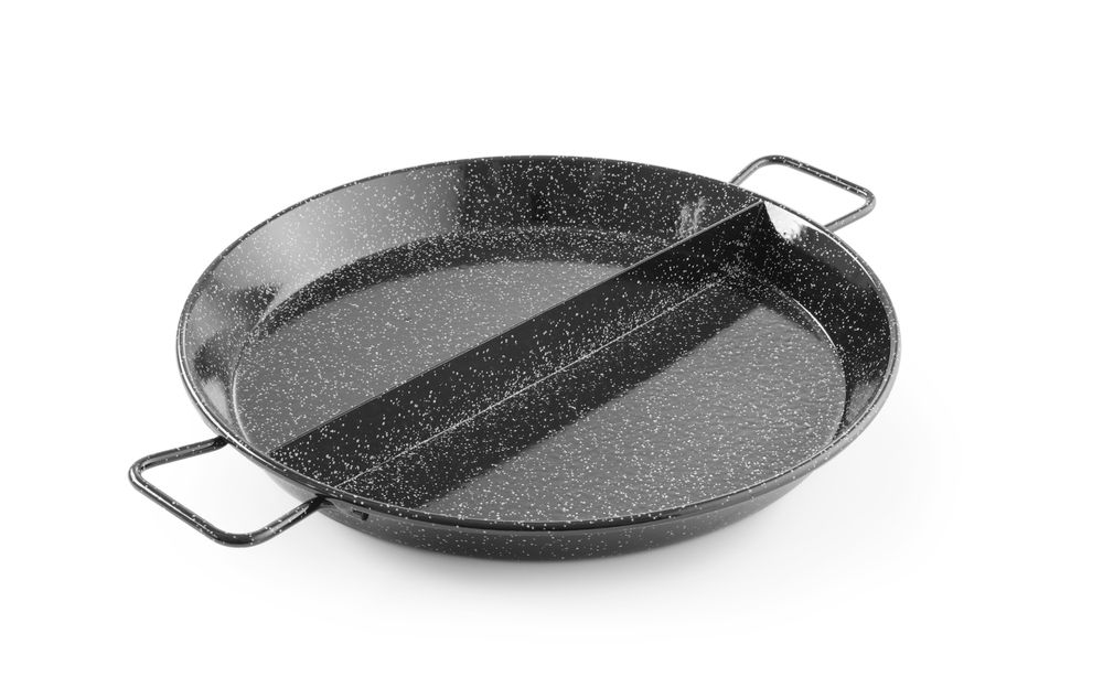 Emajlirana tava za paelu s pregradama, HENDI, 2 pregrade, ⌀430x(H)47mm