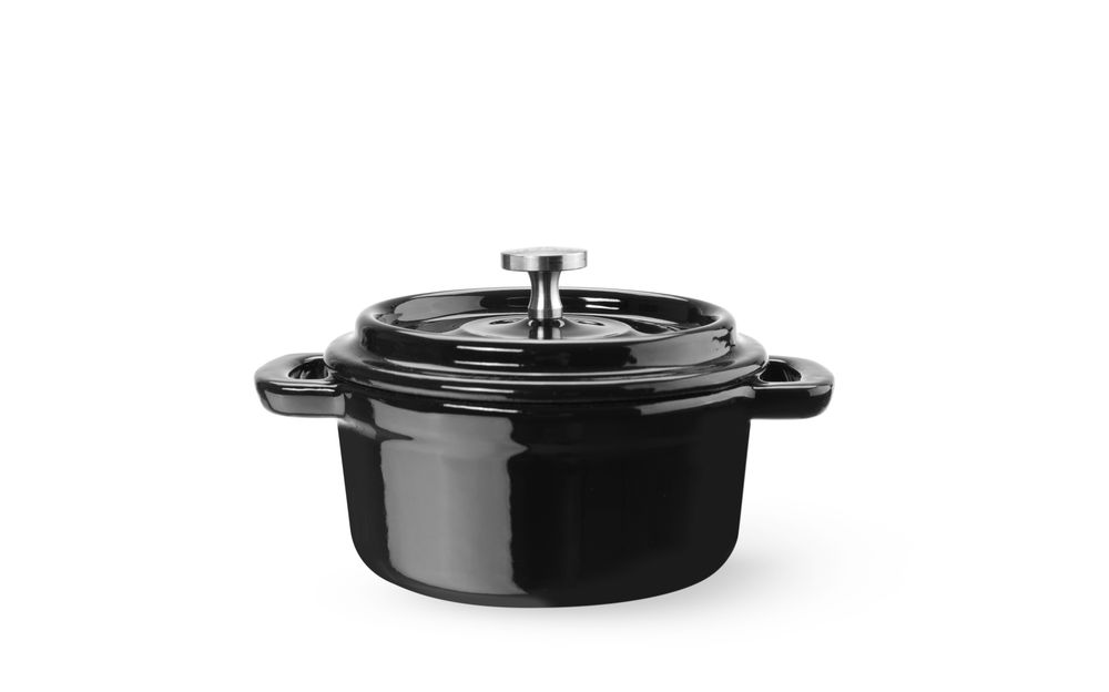 Emajlirana posuda od lijevanog željeza, HENDI, 0,27L, Crna, 130x100x(H)48mm