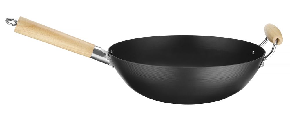 Wok s drvenom drškom, HENDI, ⌀324x565mm