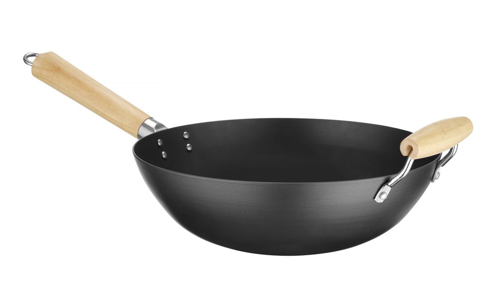 Wok s drvenom drškom, HENDI, ⌀324x565mm