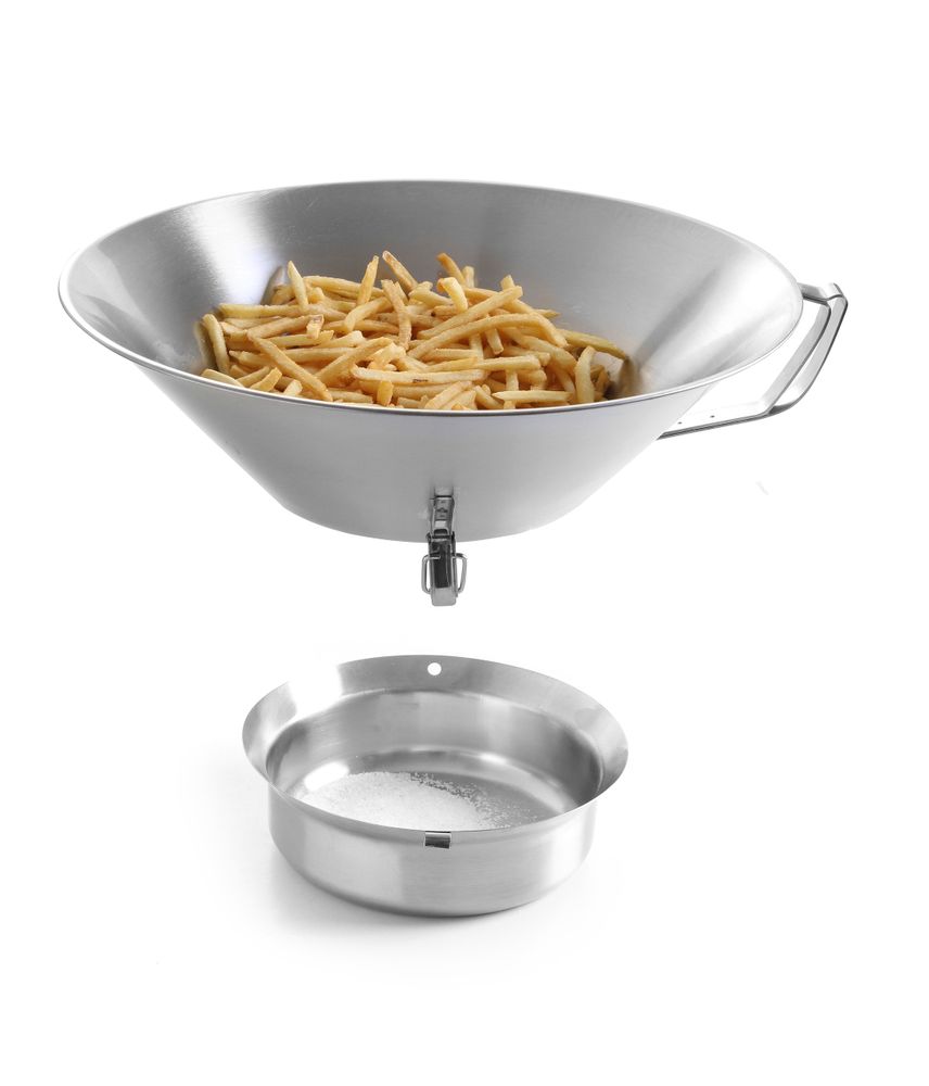 Cjediljka za pržene krumpiriće od nehrđajućega čelika, HENDI, ⌀410x(H)170mm