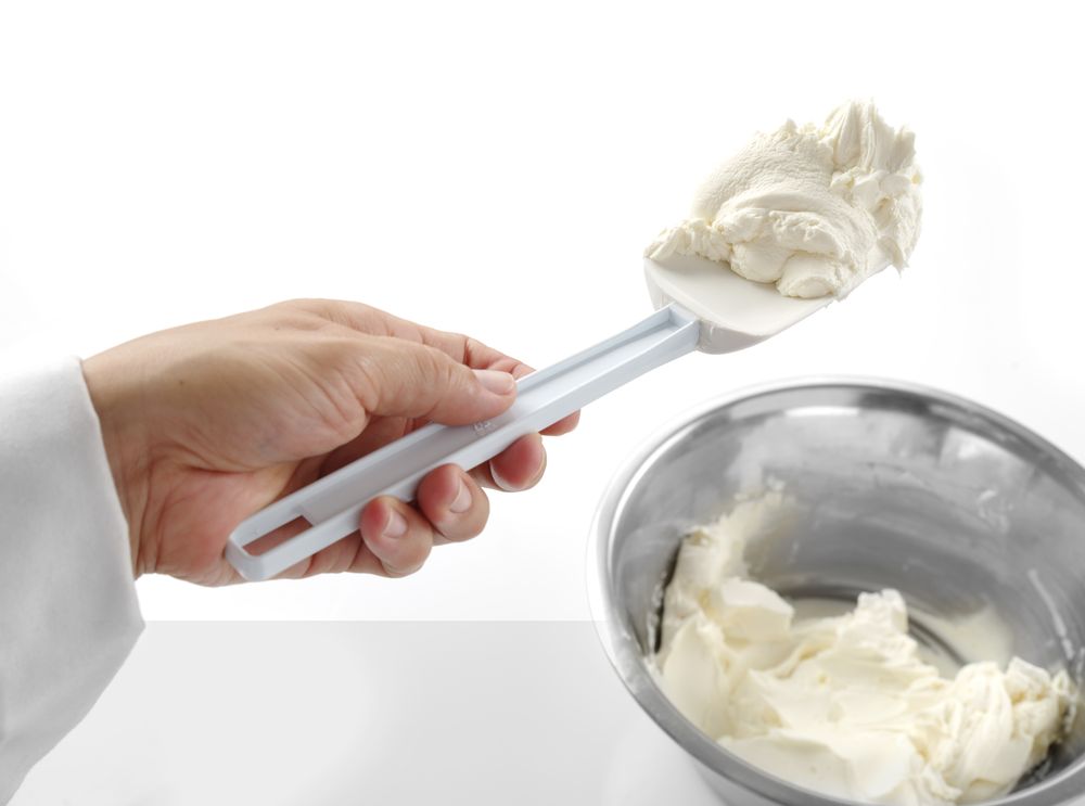 Lopatica za struganje testa, HENDI, Kitchen Line, Bela, 254x57mm