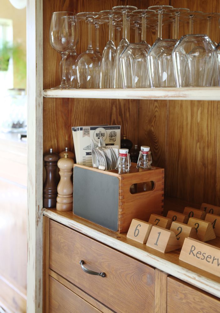 Kutija za pribor za jelo i meni, HENDI, 210x150x(H)150mm