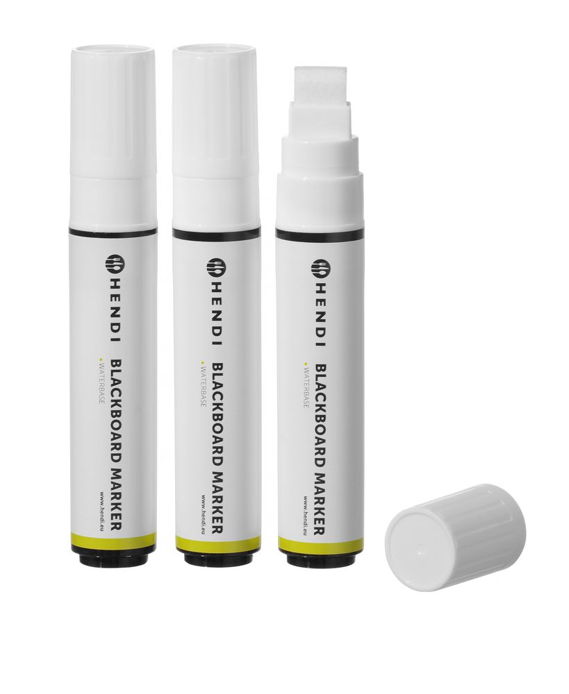 Markeri za tablu za pisanje 15 mm, HENDI, 3 bela markera