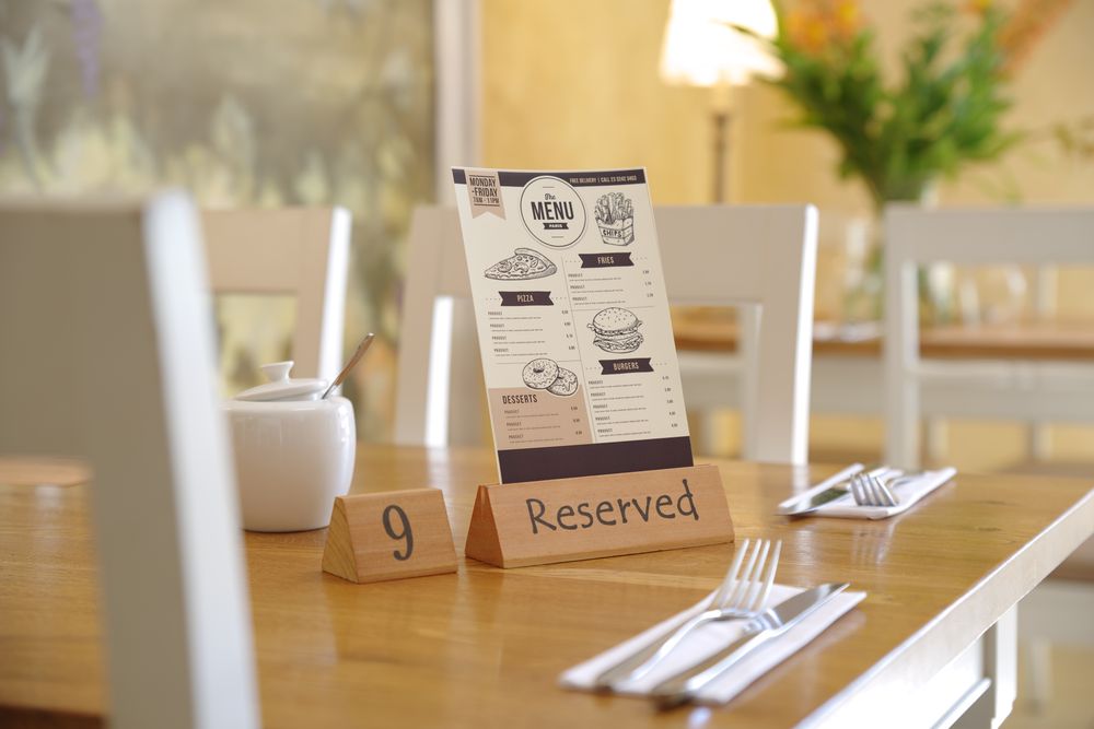 Tabla za sto reserved, HENDI, „reserved“, 152x44x(H)44mm