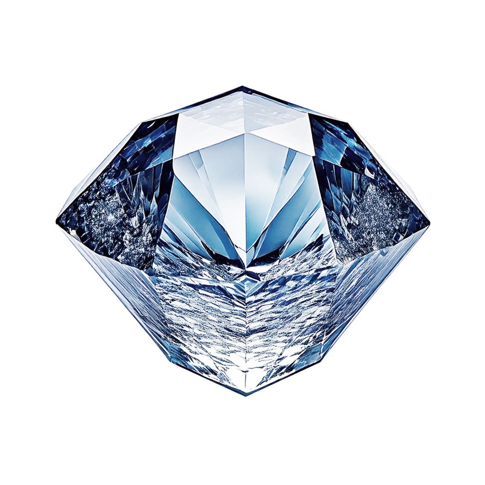 Kalupi za kocke leda u obliku dragog kamenja, BarUp, Plava, 2 kom, 190x105x(H)30mm