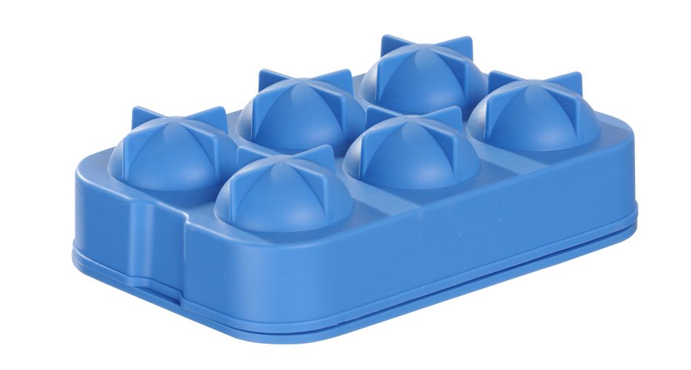 Kalup za led u obliku viski kugle, BarUp, Plava, 180x125x(H)50mm