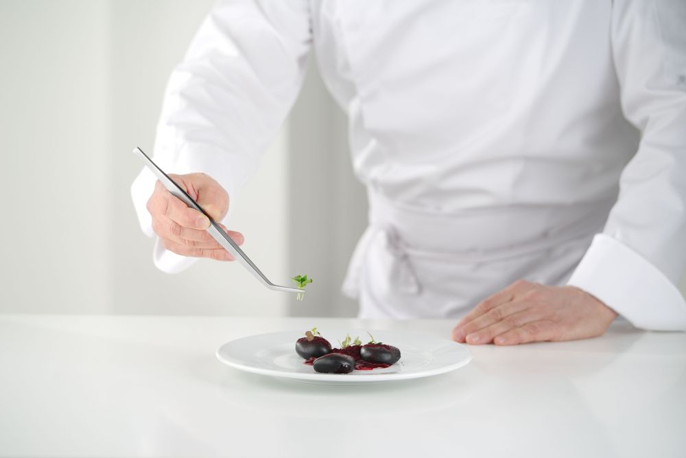 Pinceta, zakrivljena, HENDI, (L)240mm