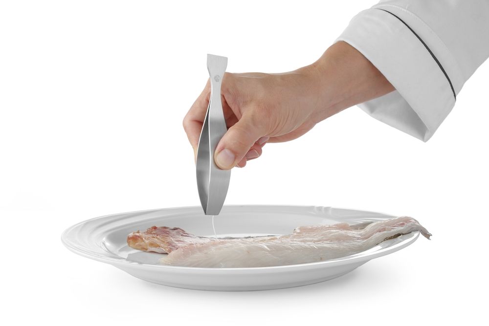 Pinceta za riblje kosti pljosnate glave, HENDI, (L)130mm