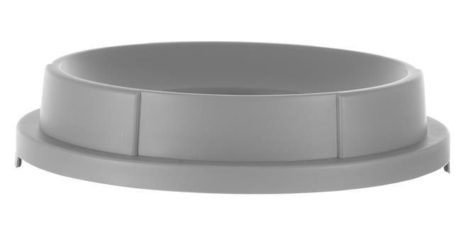 Otvoreni poklopac za okruglu kantu za otpad, AmerBox, odgovara 691038, Svetlosiva, ⌀570x(H)135mm
