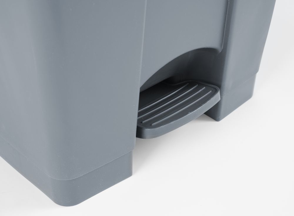 Kanta za otpad s pedalom, AmerBox, 68L, Svetlosiva, 490x410x(H)660mm