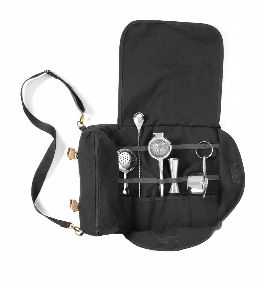 Konobarska torba, BarUp, Crna, 210x370x(H)70mm