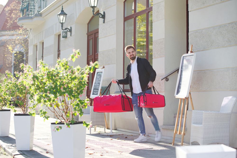 Torba za dostavu pice 45 cm, HENDI, 4 kutije, 470x470x(H)210mm