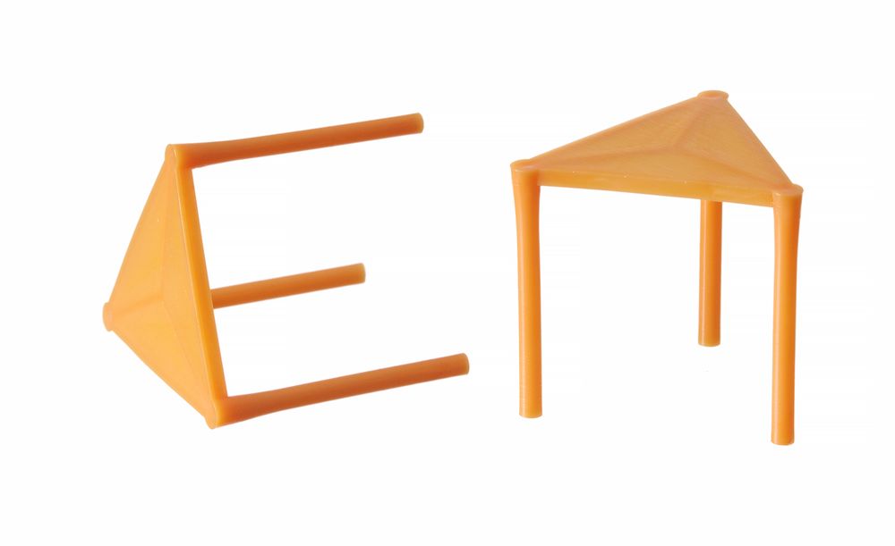 Plastika za odvajanje poklopca kutije od pice - 500 komada, HENDI, Narandžasta, 500 kom