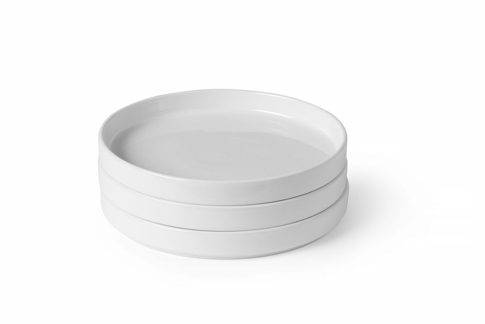 Tanjir s visokim rubom Oslo, HENDI, Oslo, Bela, ⌀240x(H)26mm