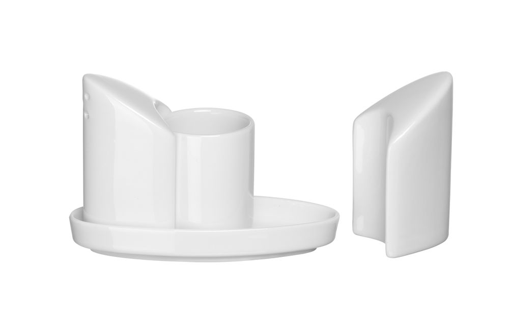 Set soljenke i paprenke sa držačem za čačkalice, HENDI, 125x54x(H)90mm