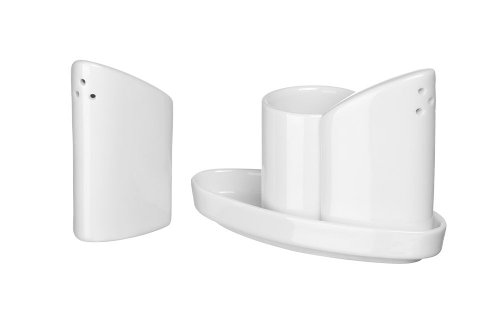 Set soljenke i paprenke sa držačem za čačkalice, HENDI, 125x54x(H)90mm