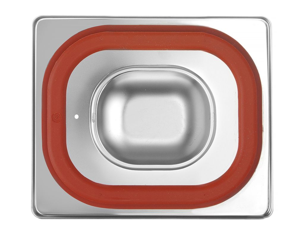 Gastronorm poklopac sa silikonskim obručem, HENDI, Profi Line, GN 1/6, 176x162mm