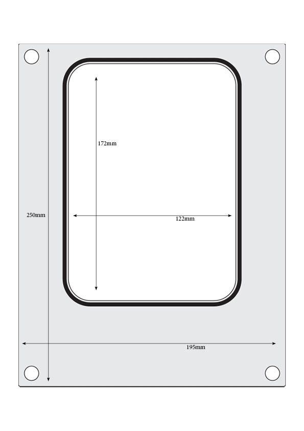 Matrica za zaptivanje posuda, HENDI, spremnik 187x137 mm