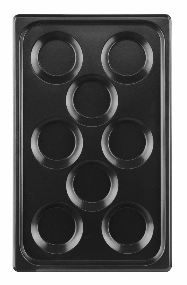 Posuda s neprianjajućim premazom CONVECTOMAT PLATO ZA JAJA, HENDI, GN 1/1, Crna, 530x325x(H)26mm