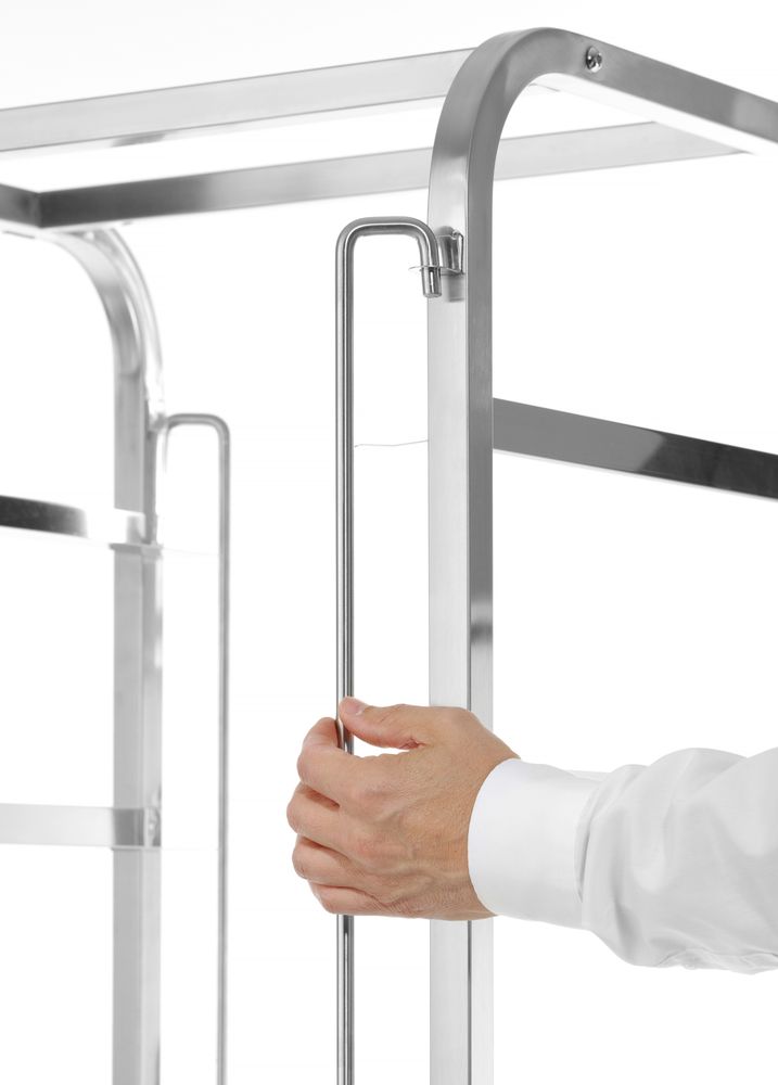 Mobilna kolica za korpe za mašinu za pranje sudova - 7 x 500x500 mm, HENDI, 615x560x(H)1710mm