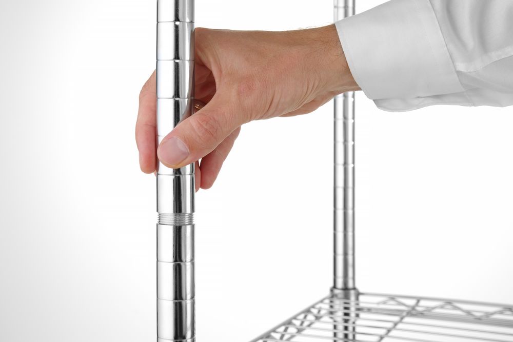 Stalak za odlaganje sa 5 polica, HENDI, Hrom, 910x455x(H)1830mm