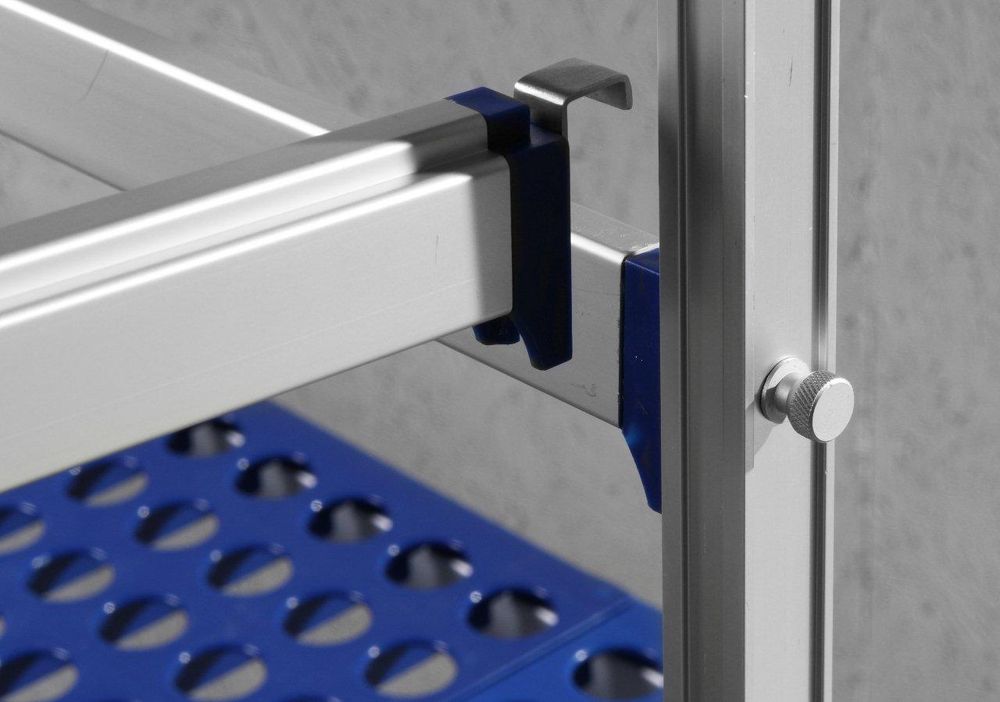 Produžna kuka za aluminijumski stalak za skladištenje, HENDI, 15x42x(H)42mm