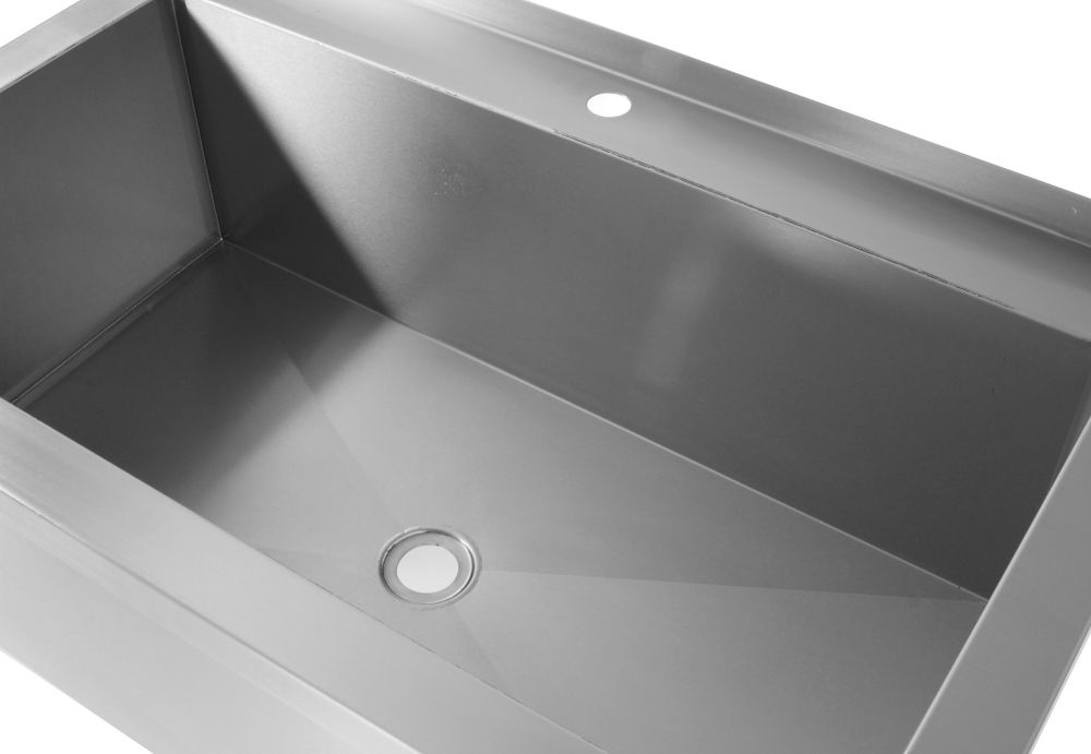 Sto sa jednostrukim sudoperom – zavaren, dubina: 700 mm, umivaonik: 300 mm, HENDI, Profi Line, 1000x700x(H)850mm