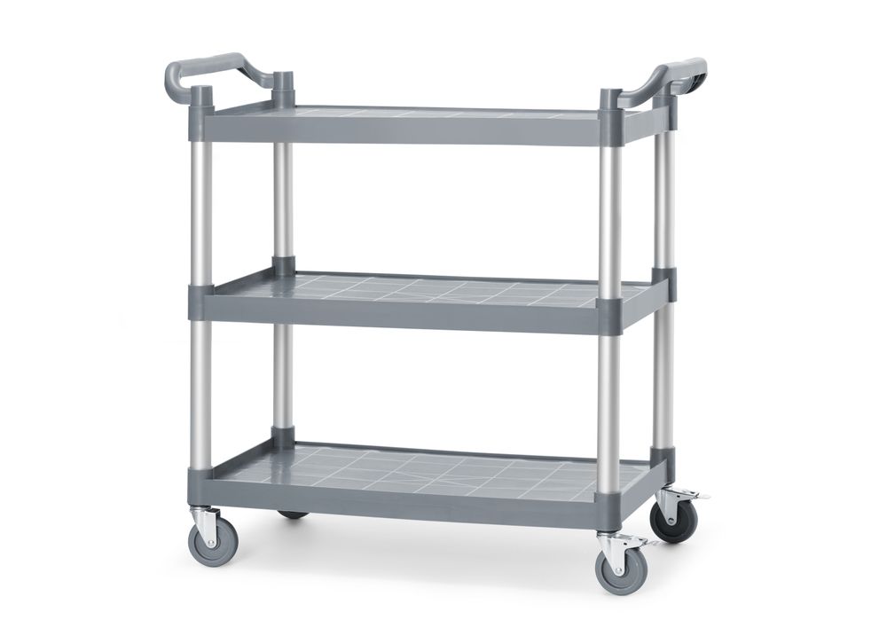 Polipropilenska servisna kolica sa 3 police velika, AmerBox, 1010x500x(H)960mm