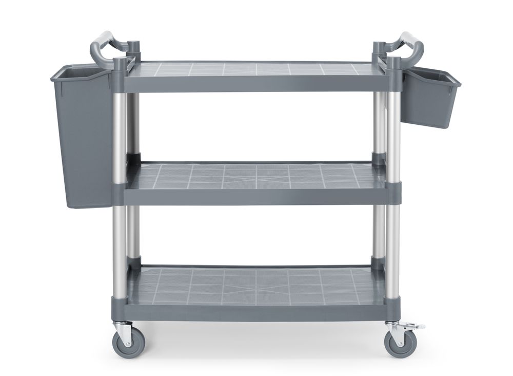 Polipropilenska servisna kolica sa 3 police velika, AmerBox, 1010x500x(H)960mm