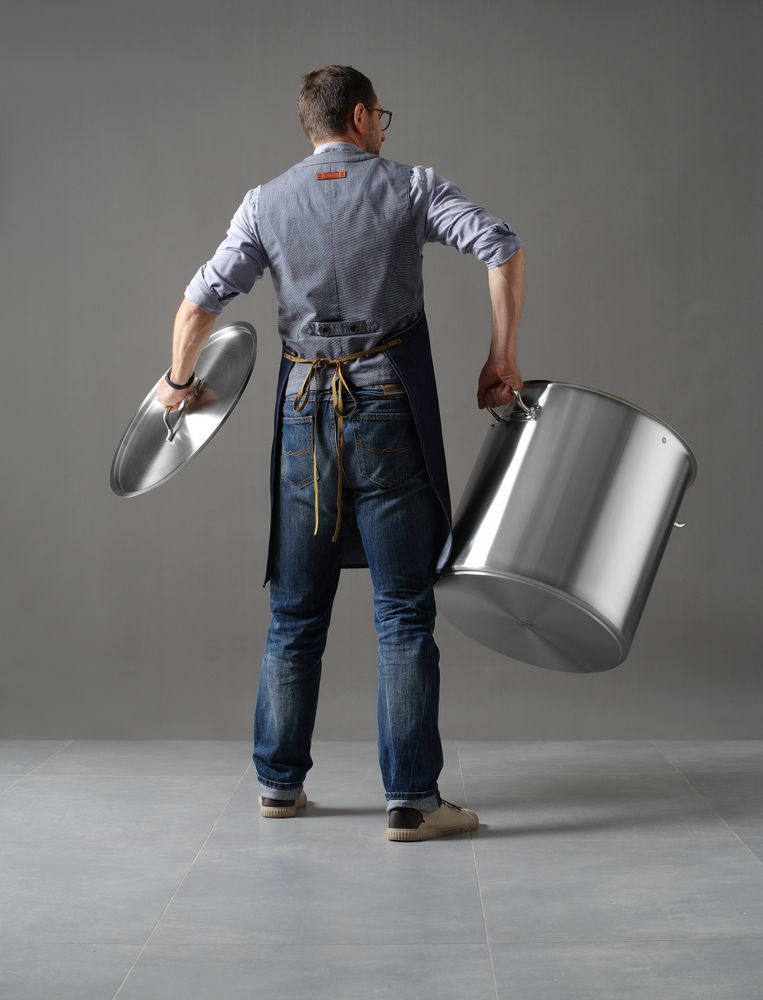 Lonac za dinstanje - sa poklopcem, HENDI, Budget Line, 98L, ⌀500x(H)500mm