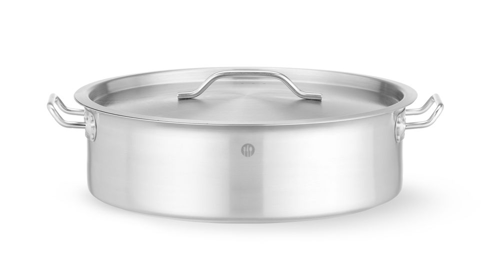 Lonac za dinstanje s poklopcem, HENDI, 15,8L, ⌀380x(H)139mm