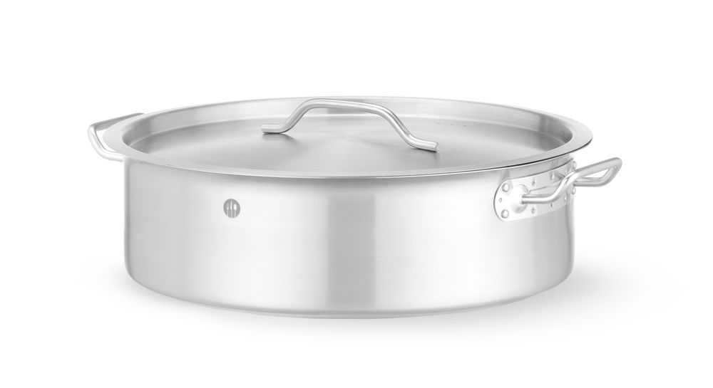 Lonac za dinstanje s poklopcem, HENDI, 15,8L, ⌀380x(H)139mm