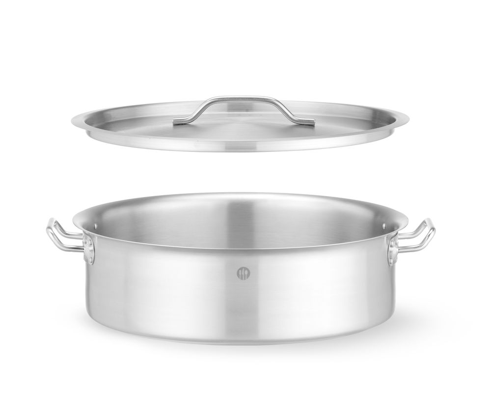 Lonac za dinstanje s poklopcem, HENDI, 15,8L, ⌀380x(H)139mm