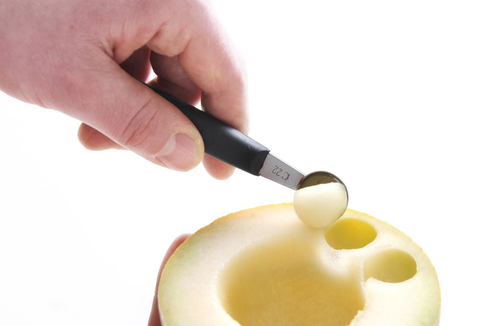 Dupla kašičica za izdubljivanje dinje, HENDI, ø 22-25 mm, Crna, (L)165mm