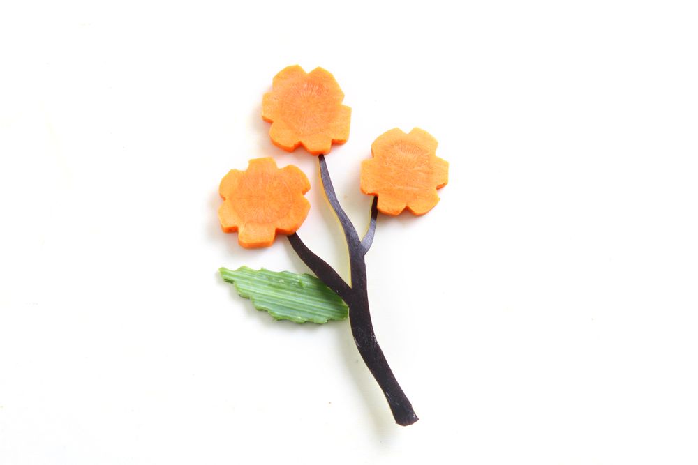 Nož za pravljenje dekoracija od kore, HENDI, Crna, (L)155mm