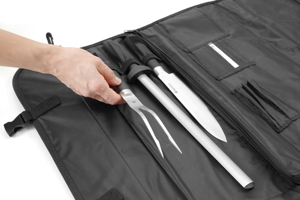 Torbica za noževe, HENDI, Crna, 510x50x(H)170mm