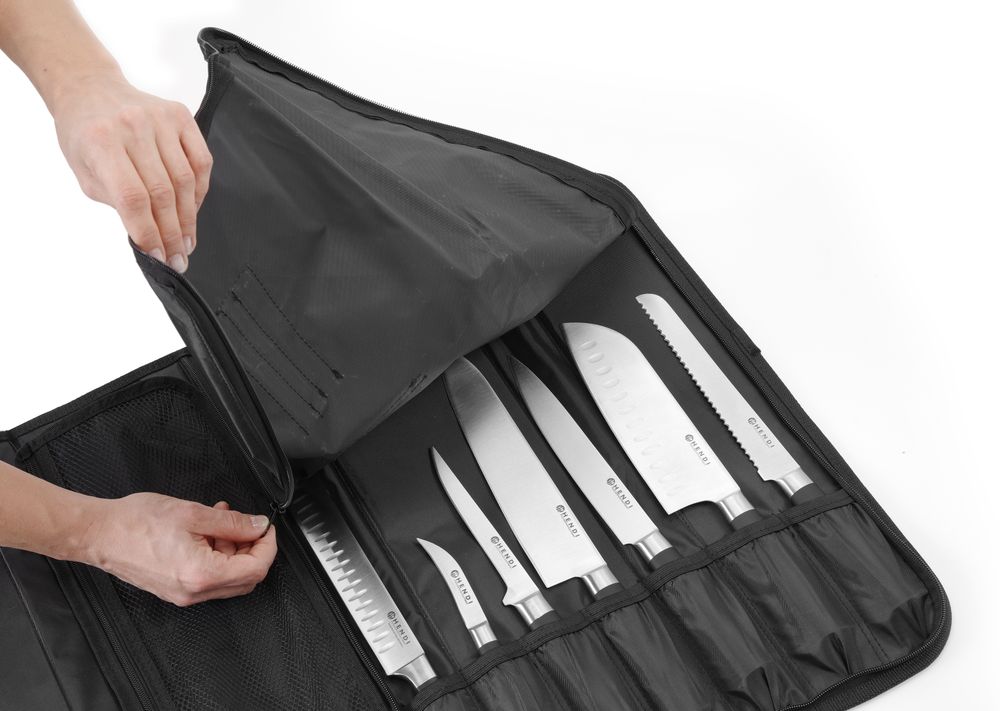 Torbica za noževe, HENDI, Crna, 510x50x(H)170mm