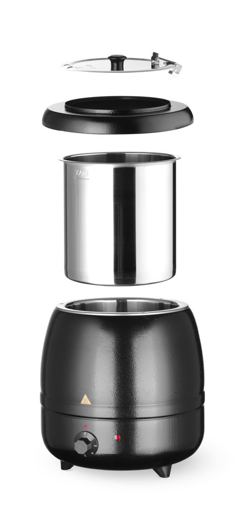 Kotlić za supu, HENDI, Kitchen Line, 8L, Crna, 230V/400W, ⌀330x(H)363mm