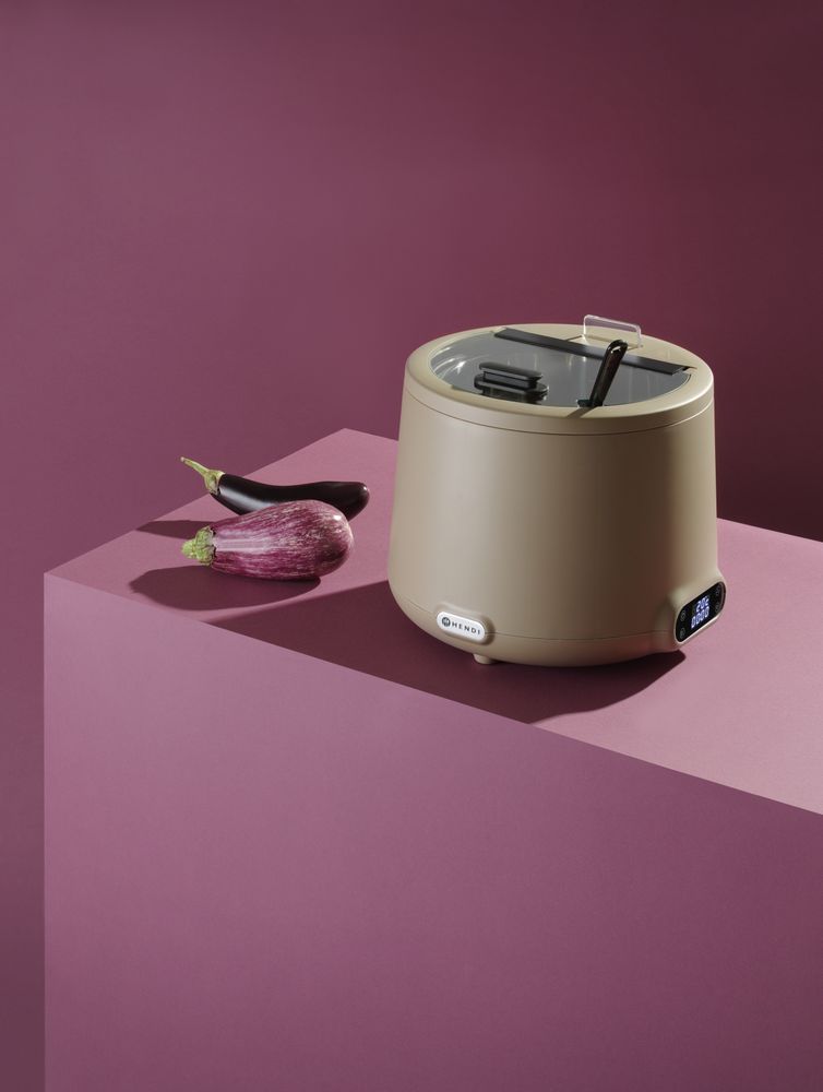 Grejač za supu UNIQ, HENDI, dizajnirao Robert Bronwasser, 8L, Bež, 220-240V/500W, ⌀365x(H)325mm