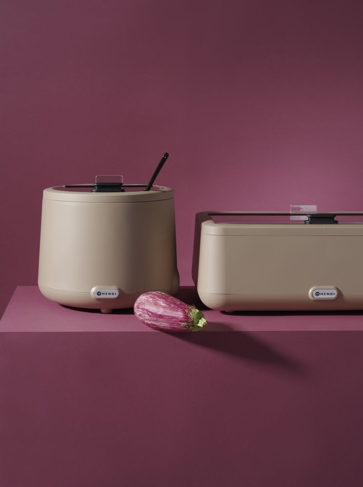 Grejač za supu UNIQ, HENDI, dizajnirao Robert Bronwasser, 8L, Bež, 220-240V/500W, ⌀365x(H)325mm