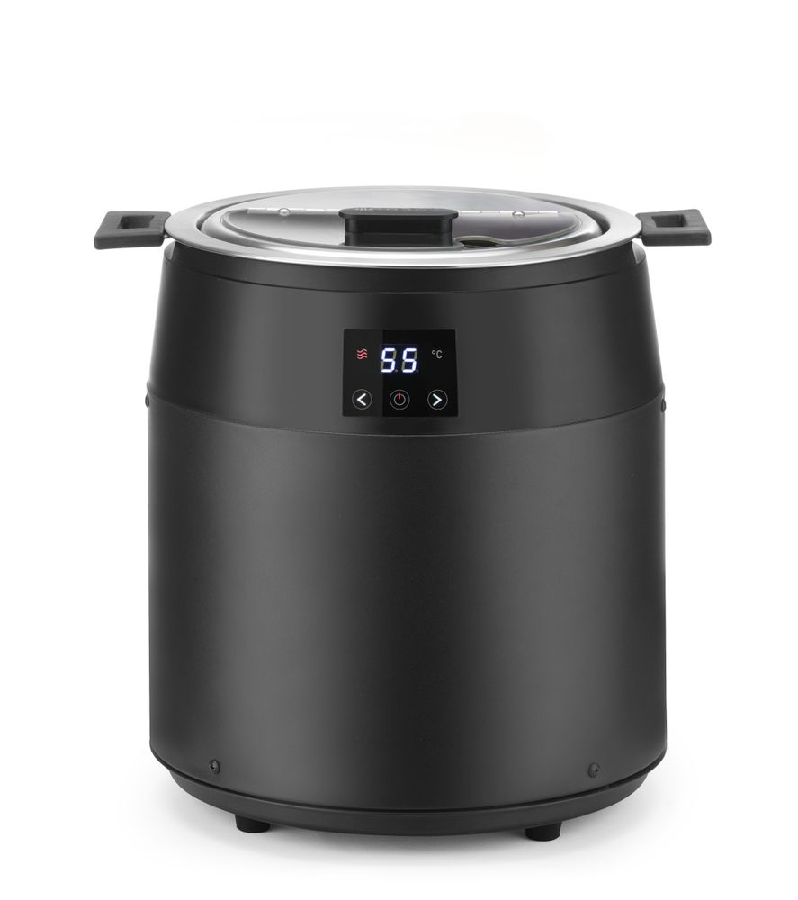 Kotlić za supu bez vode, 10L, HENDI, 10L, Crna, 220-240V/450W, ⌀330x(H)398mm