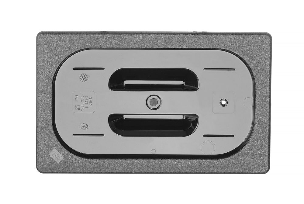 Gastronorm poklopac, HENDI, GN 1/4, Crna, 265x162mm