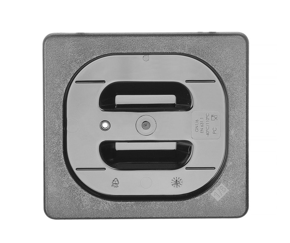 Gastronorm poklopac, HENDI, GN 1/6, Crna, 176x162mm